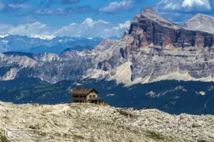 Berghütte im Hochgebirge